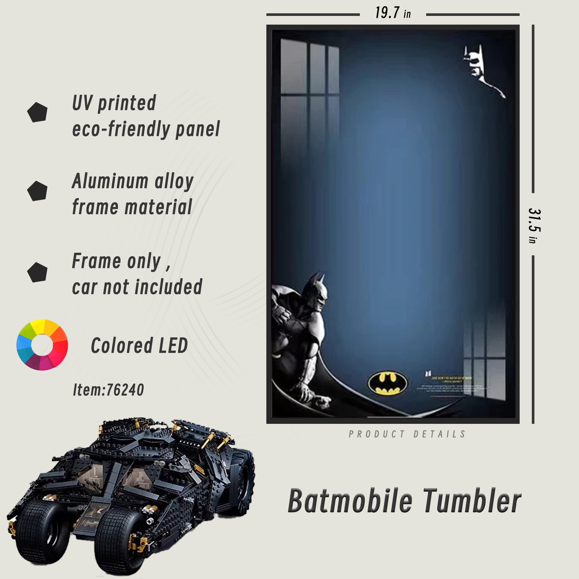 Display Frame for  Batmobile™ Tumbler