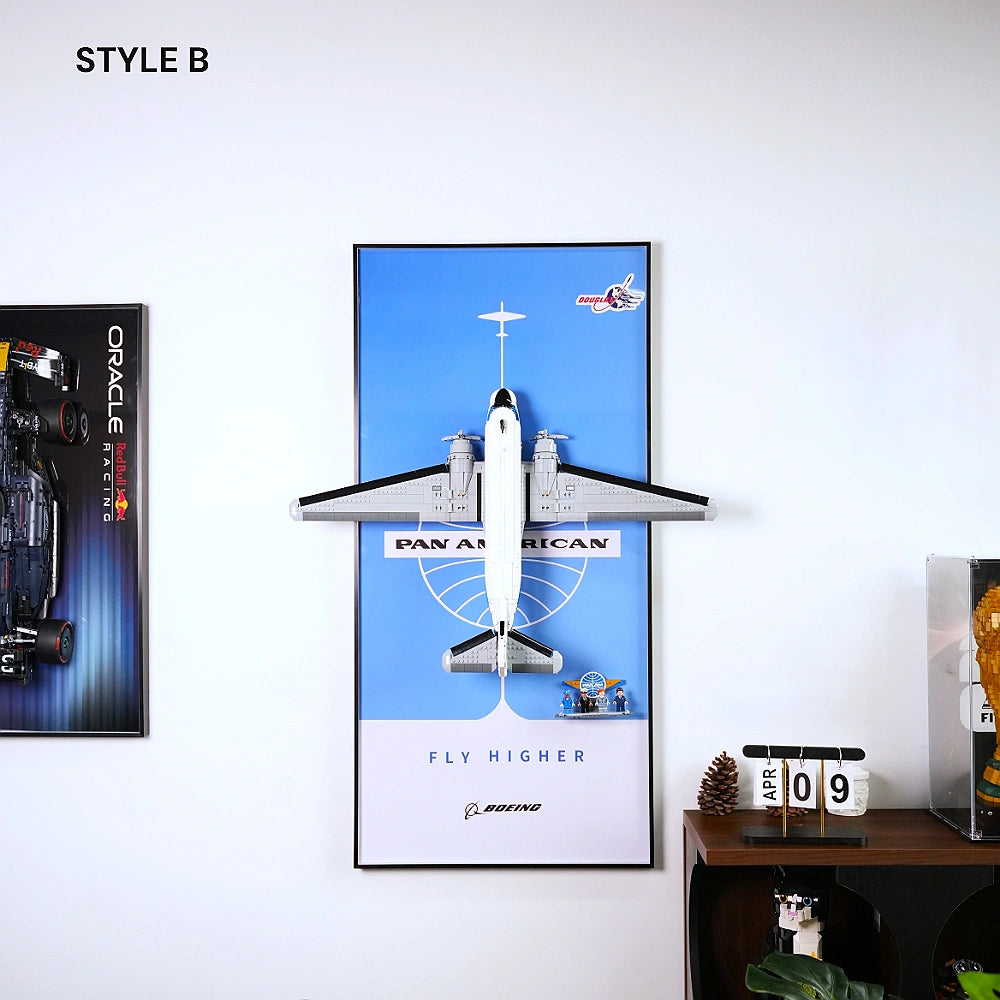 Wall Display Frame for LEGO® Douglas DC-3 PAN AM Airliner (11378)
