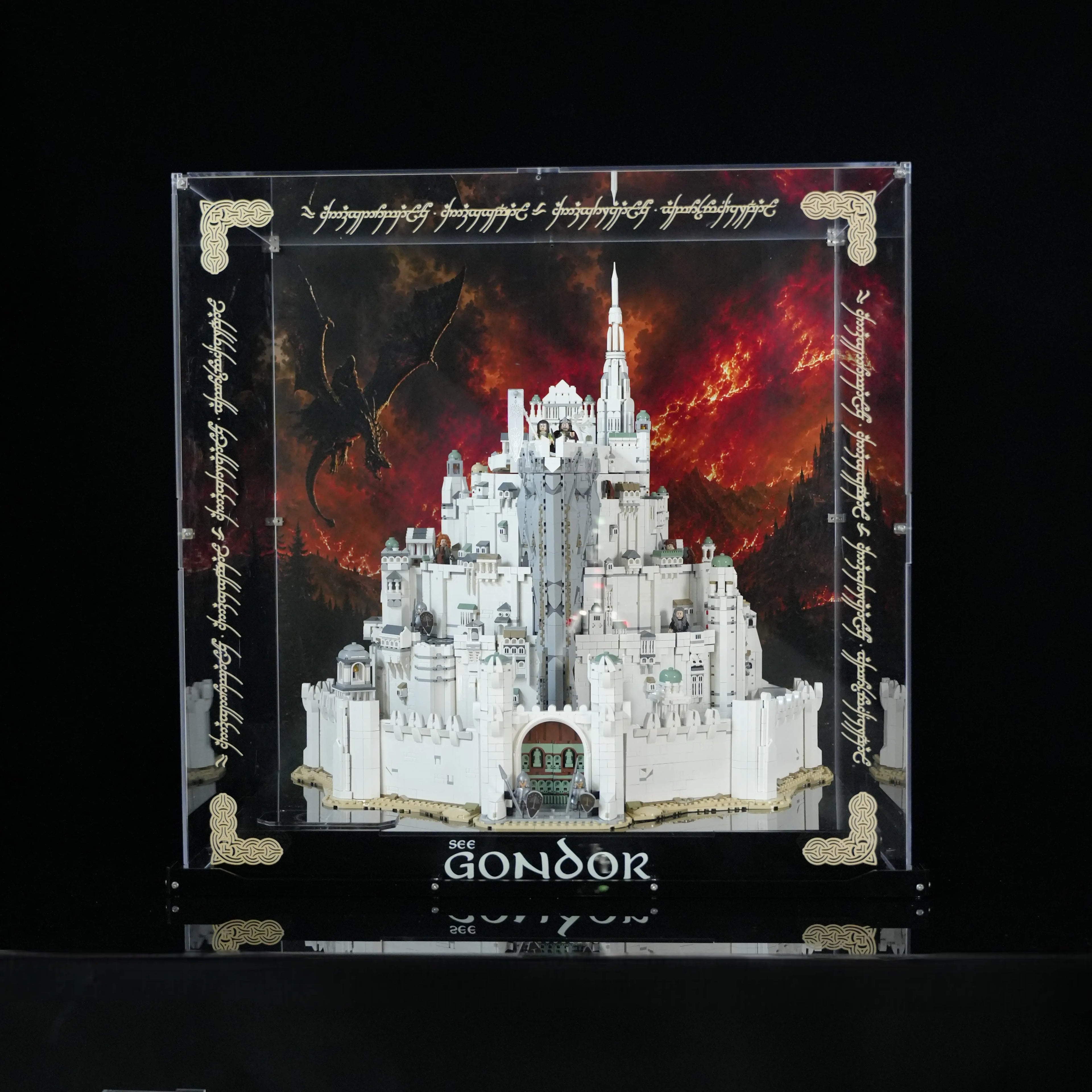 Acrylic Display Case for LEGO® The Lord of the Rings: Minas Tirith (11377)