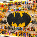 Dust Proof Wall mounted Display Case for LEGO® Batman Logo & Minifigure