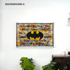 Dust Proof Wall mounted Display Case for LEGO® Batman Logo & Minifigure