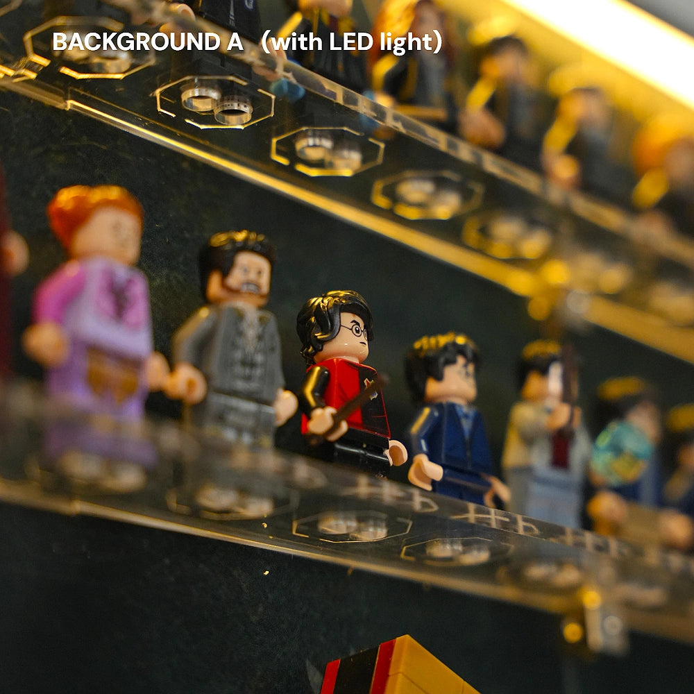 Dust Proof Wall mounted Display Case for LEGO® Harry Potter™ Hogwarts™ House Crest & Minifigure