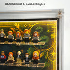 Dust Proof Wall mounted Display Case for LEGO® Harry Potter™ Hogwarts™ House Crest & Minifigure