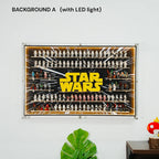 Dust Proof Wall mounted Display Case for LEGO® Star Wars™ Logo & Minifigure