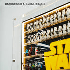 Dust Proof Wall mounted Display Case for LEGO® Star Wars™ Logo & Minifigure
