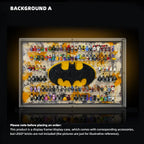 Dust Proof Wall mounted Display Case for LEGO® Batman Logo & Minifigure