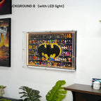 Dust Proof Wall mounted Display Case for LEGO® Batman Logo & Minifigure