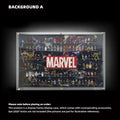 Dust Proof Wall mounted Display Case for LEGO® Marvel Logo & Minifigure A