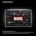Dust Proof Wall mounted Display Case for LEGO® Marvel Logo & Minifigure