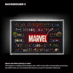 Dust Proof Wall mounted Display Case for LEGO® Marvel Logo & Minifigure