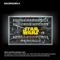 Dust Proof Wall mounted Display Case for LEGO® Star Wars™ Logo & Minifigure