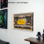 Dust Proof Wall mounted Display Case for LEGO® Star Wars™ Logo & Minifigure