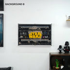 Dust Proof Wall mounted Display Case for LEGO® Star Wars™ Logo & Minifigure
