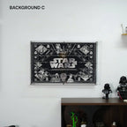 Dust Proof Wall mounted Display Case for LEGO® Star Wars™ Logo & Minifigure
