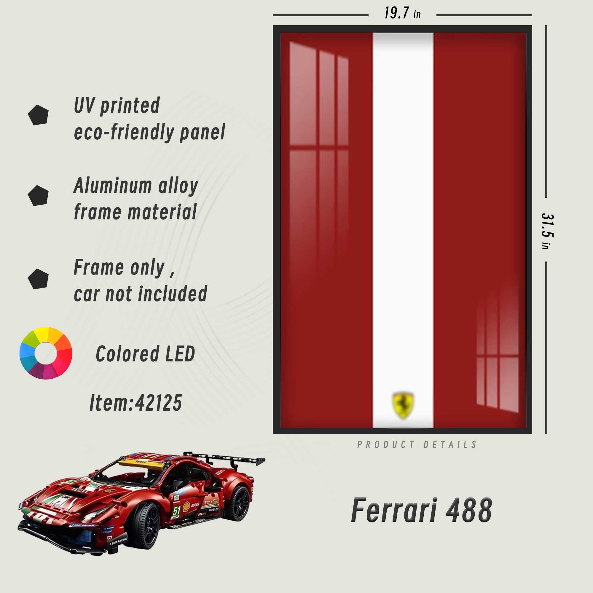 Display Frame for Ferrari 488