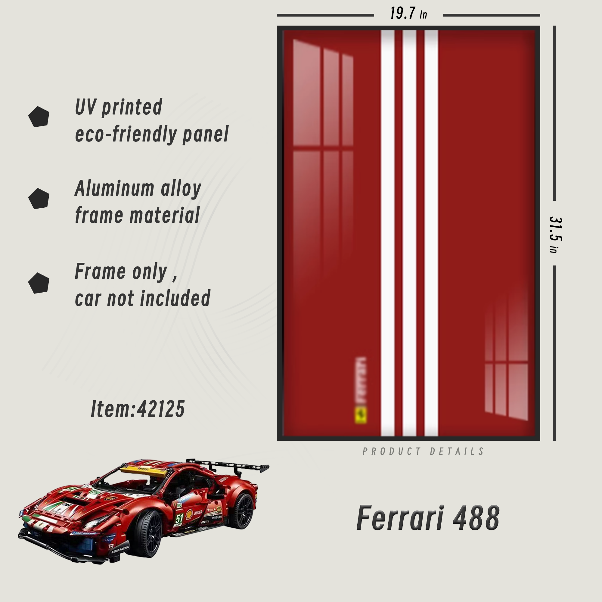 Display Frame for Ferrari 488