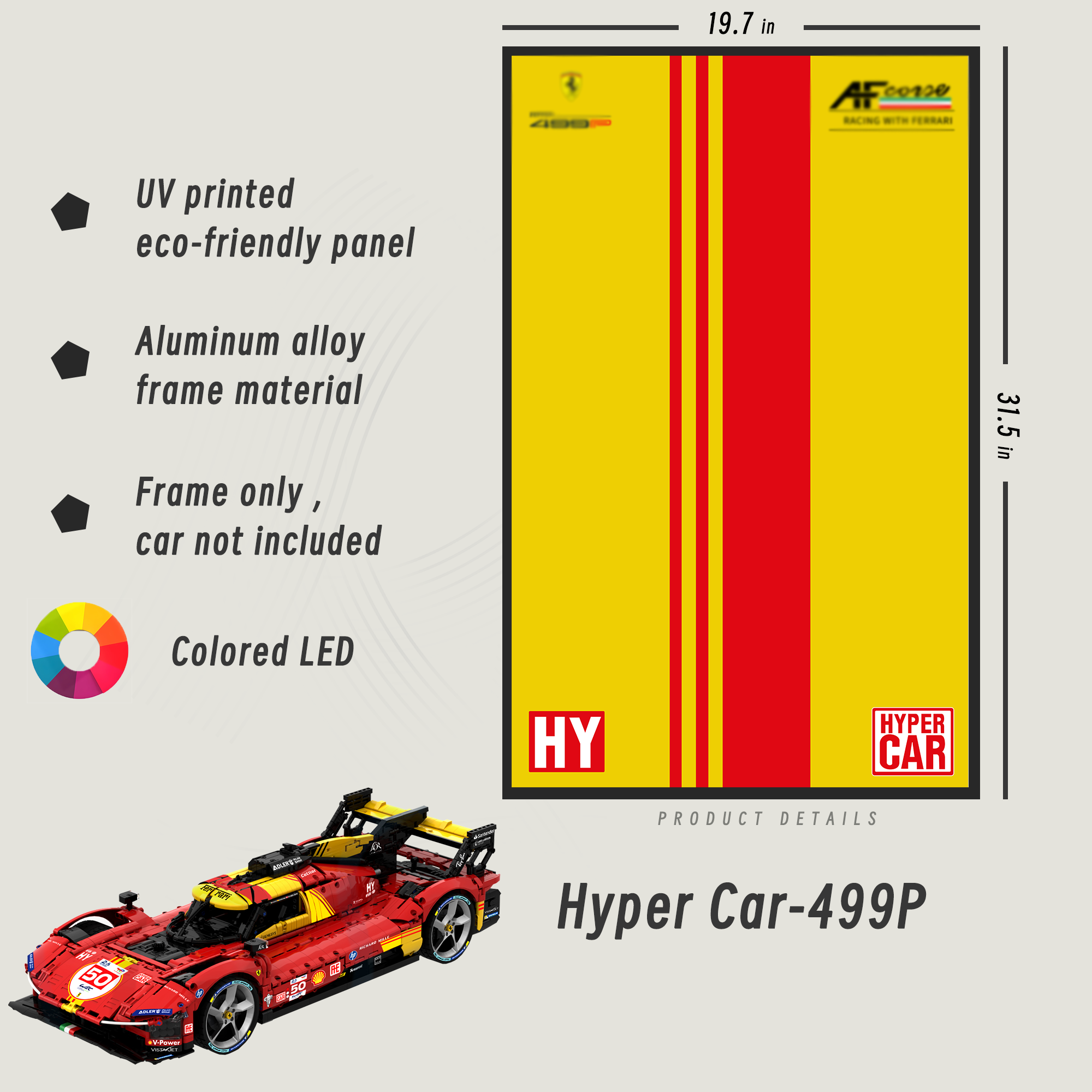 Display Frame for MOC Hyper Car-499P