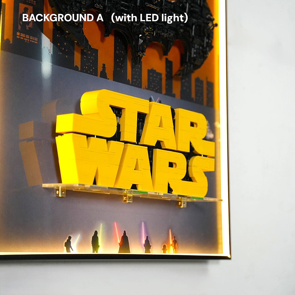 Wall Display Frame for LEGO Star Wars, Batman & Marvel Logos (75407, 76330, 76313)