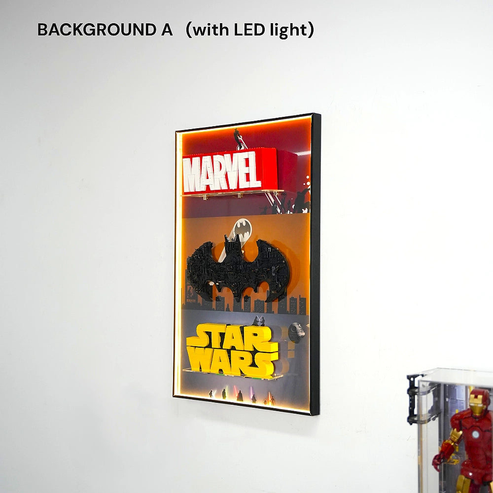 LEGO Display Frame for Marvel & Batman & Star Wars Logo trinity(75407&76330&76313)