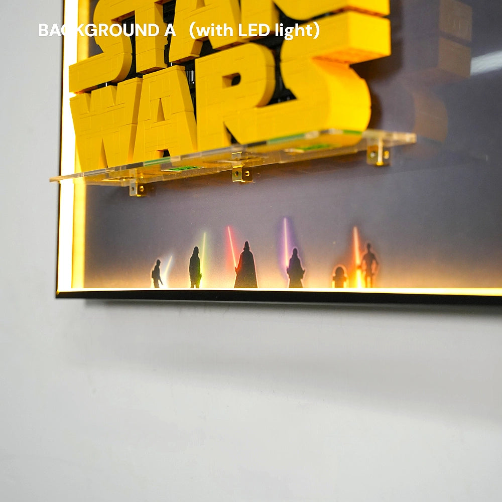 Wall Display Frame for LEGO Star Wars, Batman & Marvel Logos (75407, 76330, 76313)