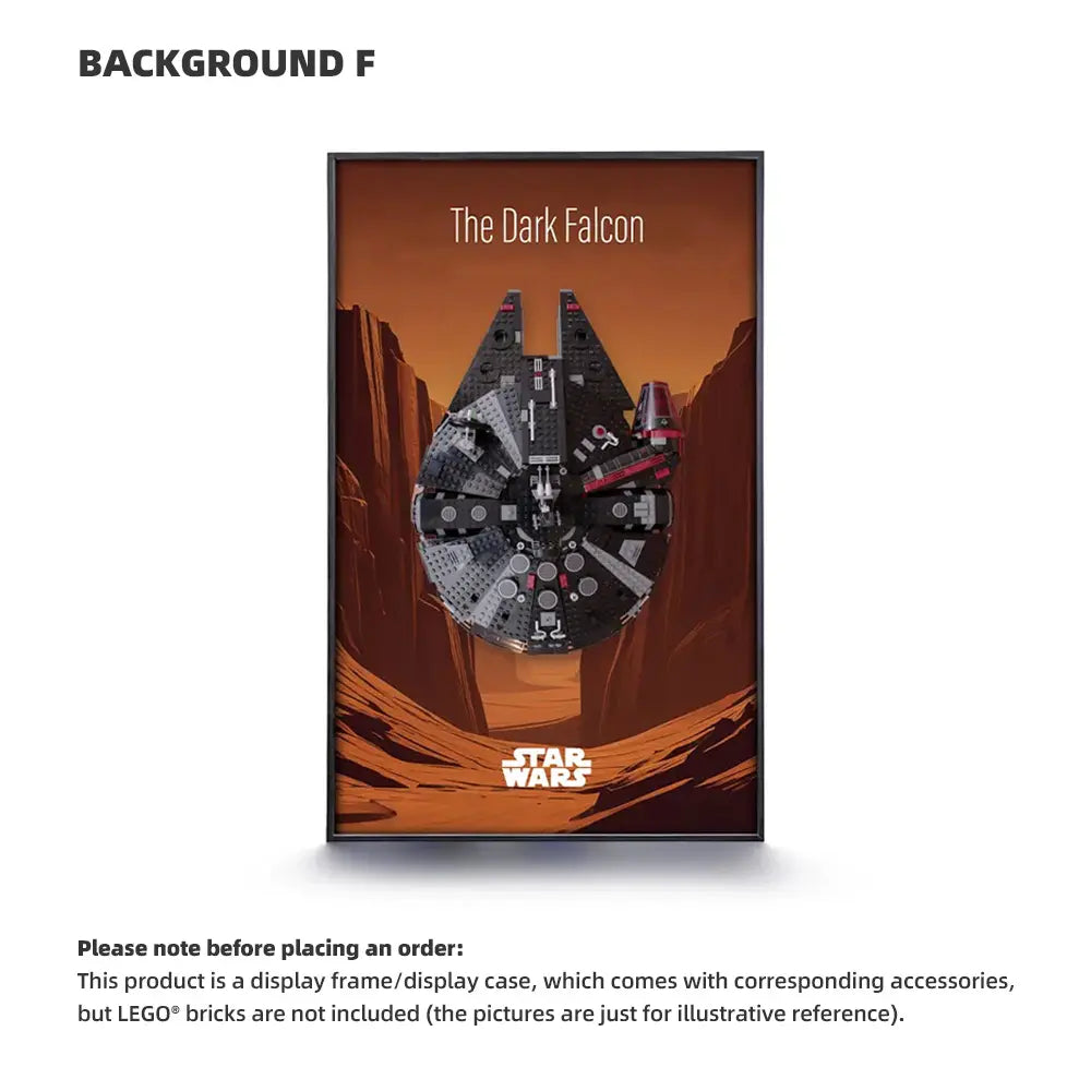 LEGO Display Frame for STAR WARS Dark Millennium Falcon (75389)