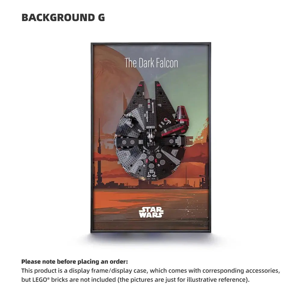 LEGO Display Frame for STAR WARS Dark Millennium Falcon (75389)