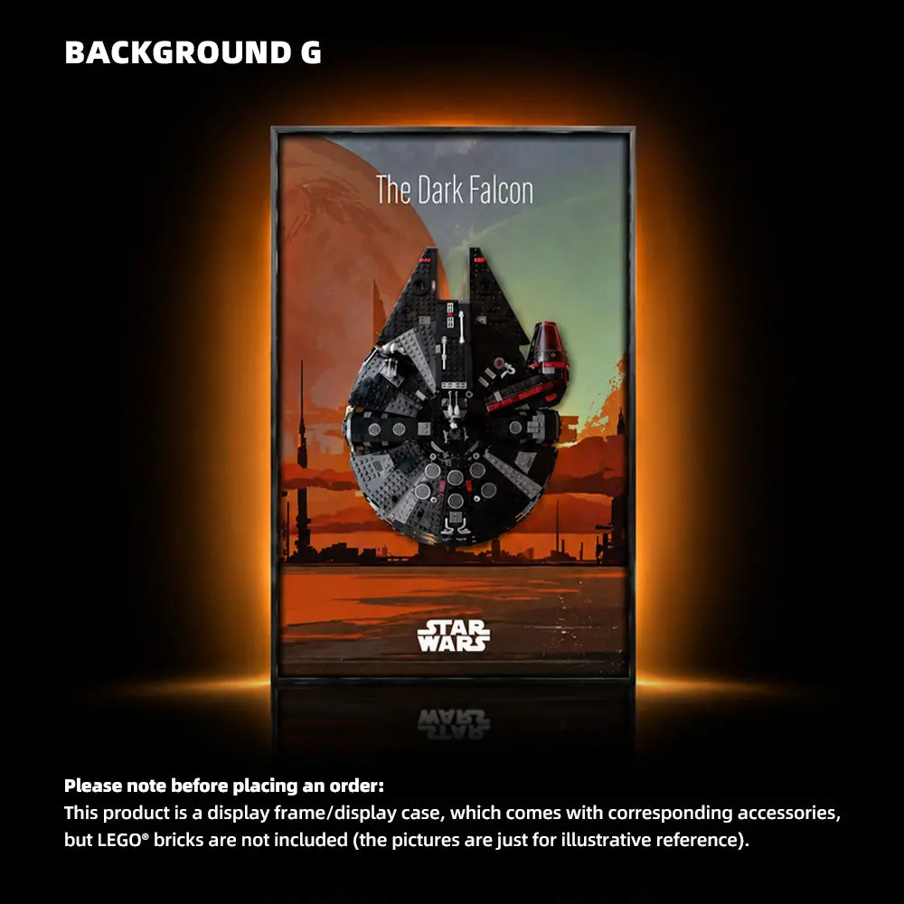 LEGO Display Frame for STAR WARS Dark Millennium Falcon (75389)