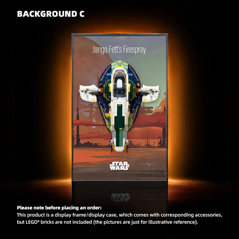 LEGO Display Frame for STAR WARS Jango Fett's Firespray-Class Starship (75409)