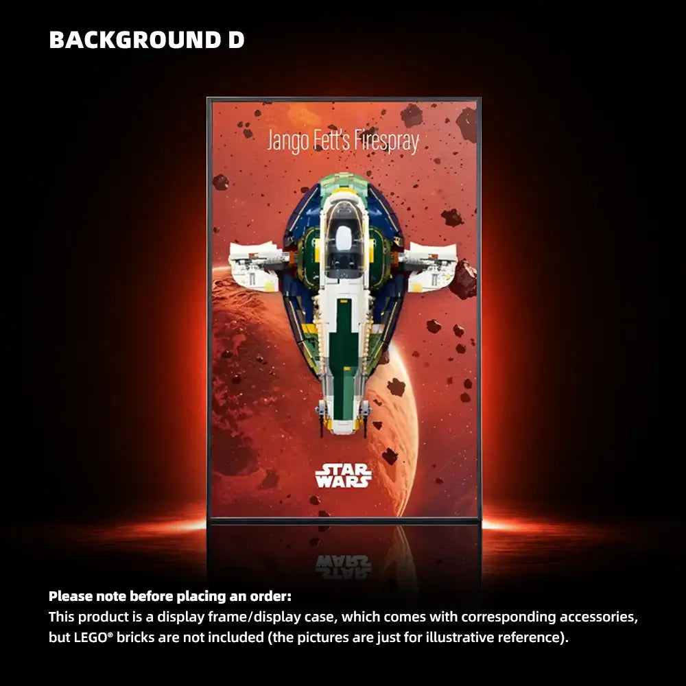 LEGO Display Frame for STAR WARS Jango Fett's Firespray-Class Starship (75409)
