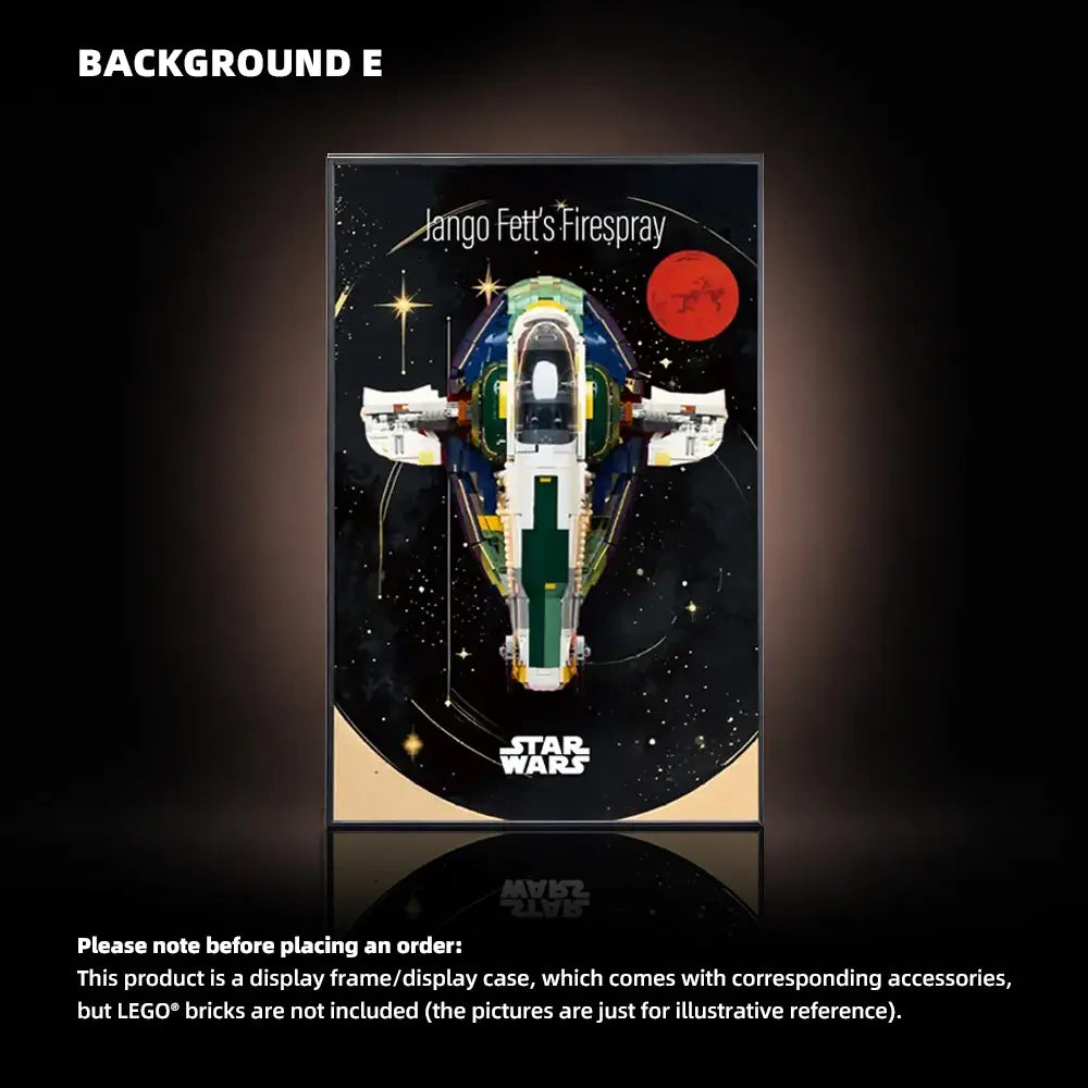 LEGO Display Frame for STAR WARS Jango Fett's Firespray-Class Starship (75409)