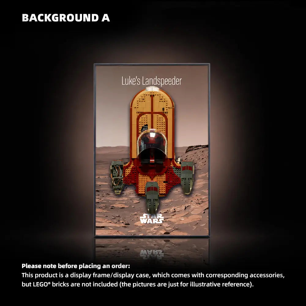 LEGO Display Frame for STAR WARS Luke Skywalker’s Landspeeder (75341)