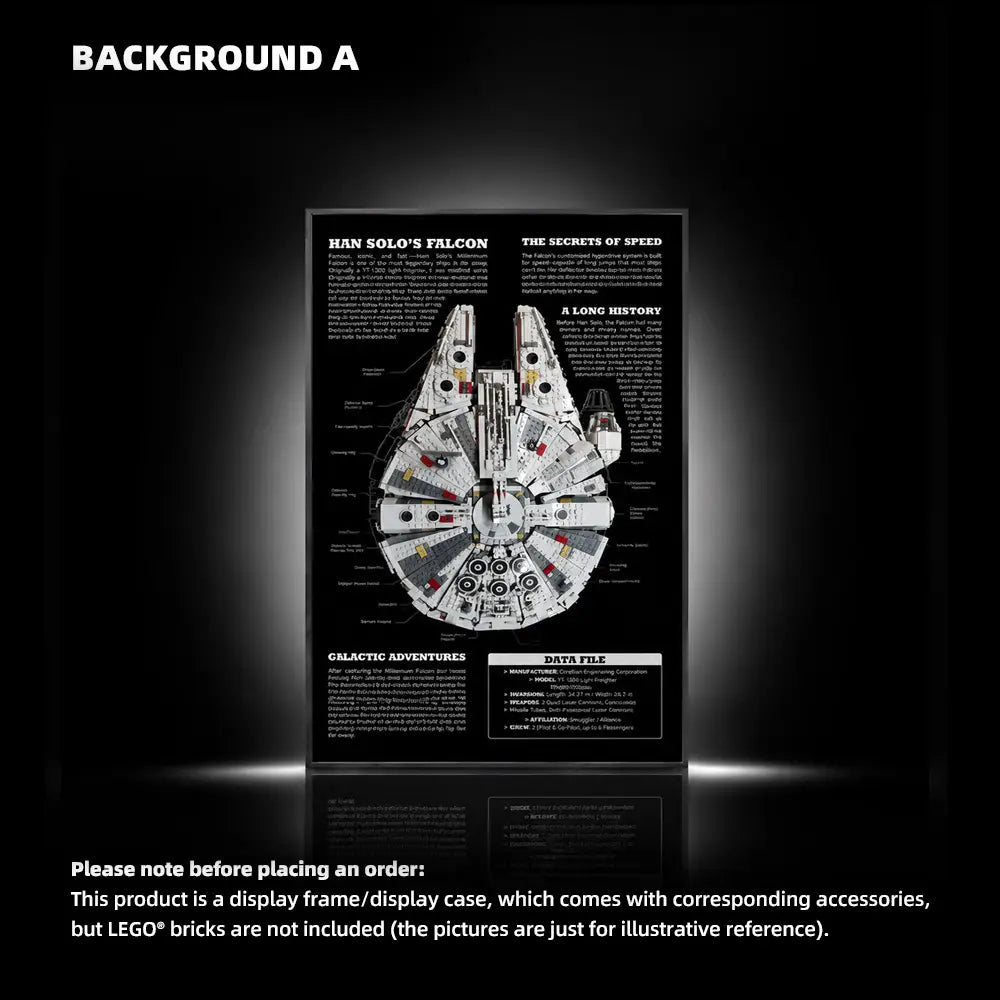 LEGO Display Frame for STAR WARS Millennium Falcon