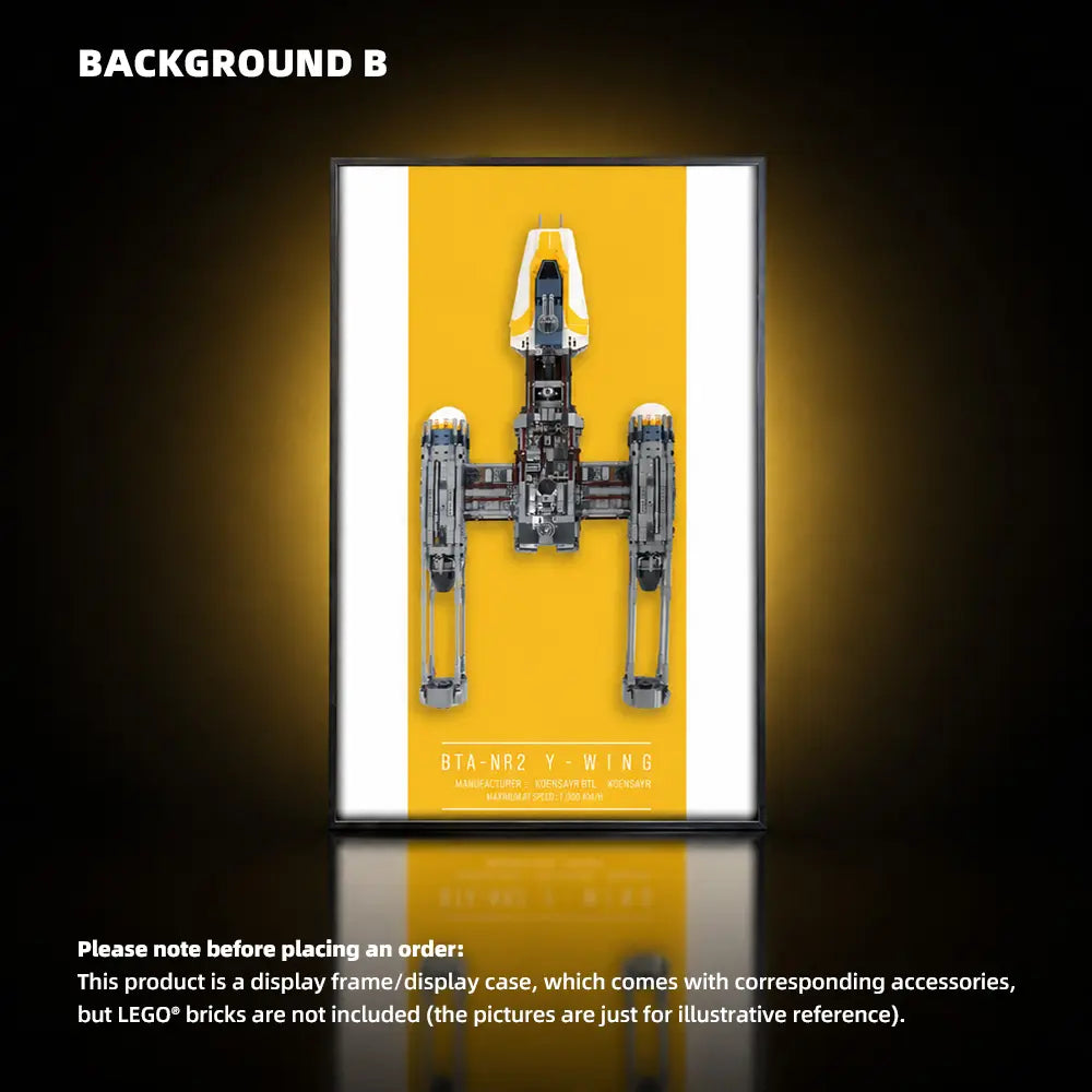 LEGO Display Frame for  STAR WARS Y-Wing Starfighter (75181)