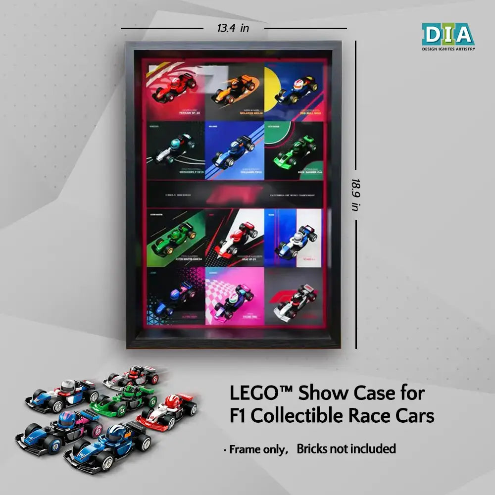 LEGO F1 Display Case for Collectible Race Cars Plus (71049)