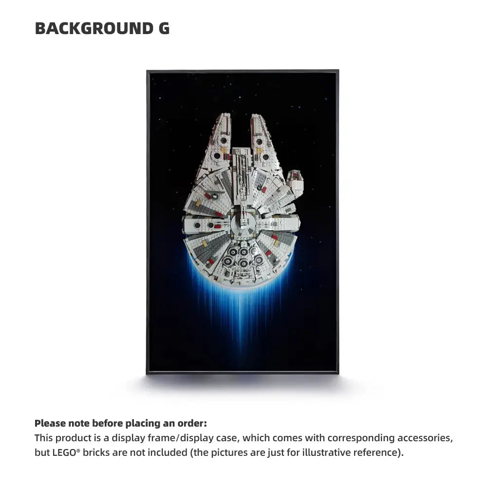 Wall Display Frame for LEGO® Star Wars™ Millennium Falcon (75257