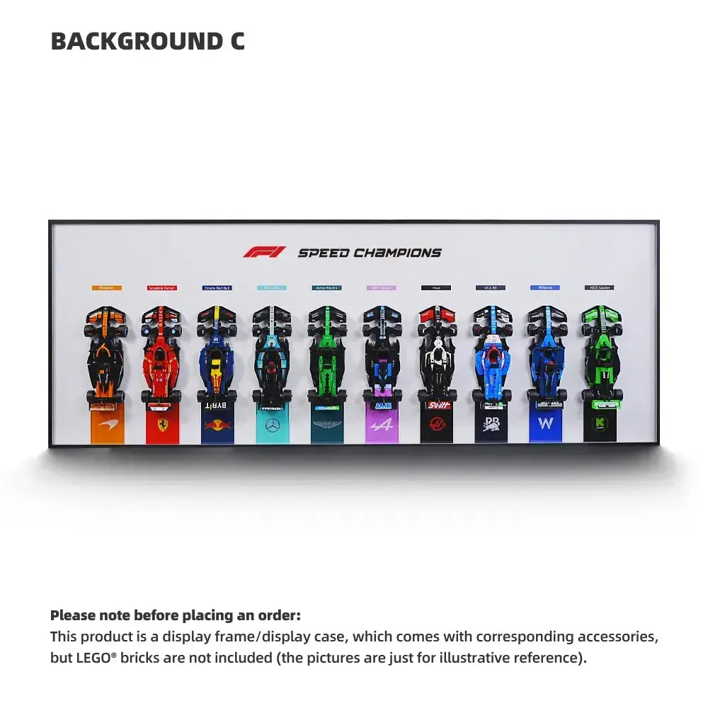 Cadre LEGO™ F1 pour Speed Champions avec Support Mural
