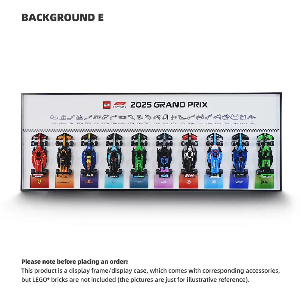Cadre LEGO™ F1 pour Speed Champions avec Support Mural