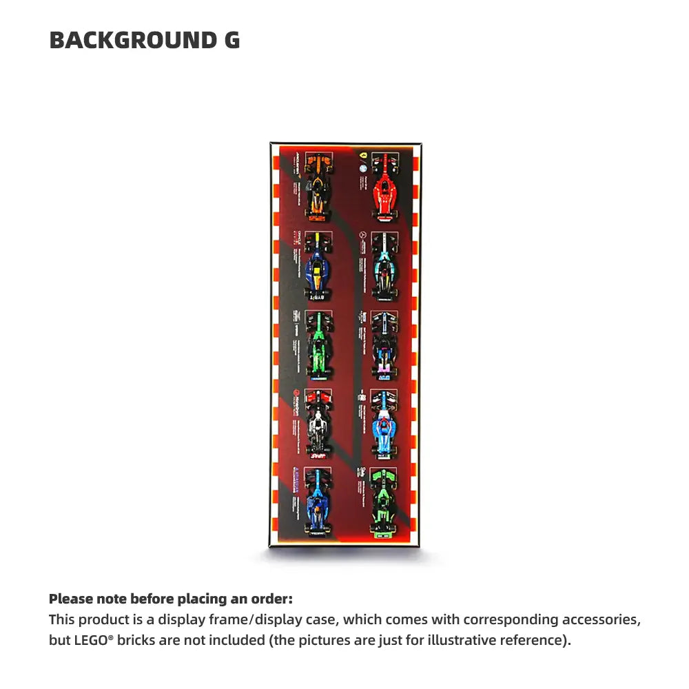 Cadre LEGO™ F1 pour Speed Champions avec Support Mural