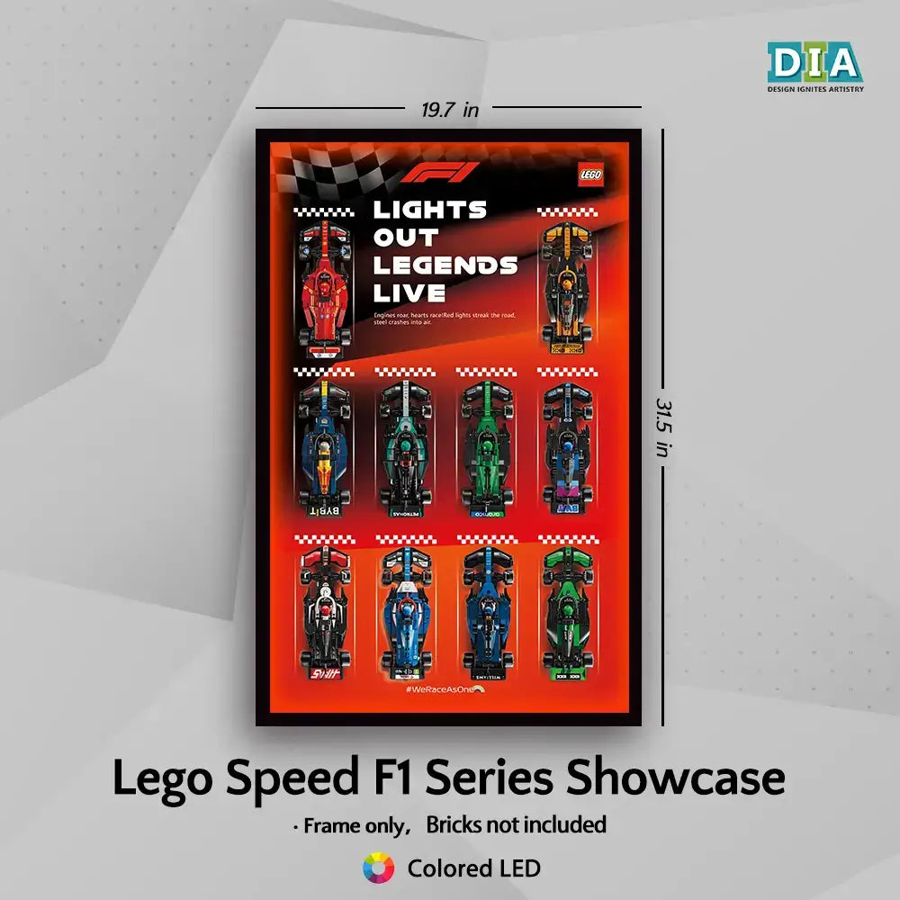 Speed Lego Frame LEGO™ Frame for Speed Champions F1 series 2025