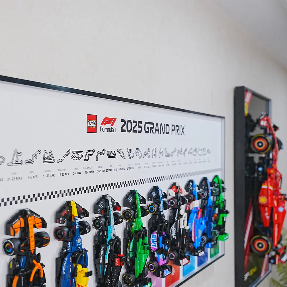 Cadre d'exposition LEGO™  Speed Champion F1 series PLUS