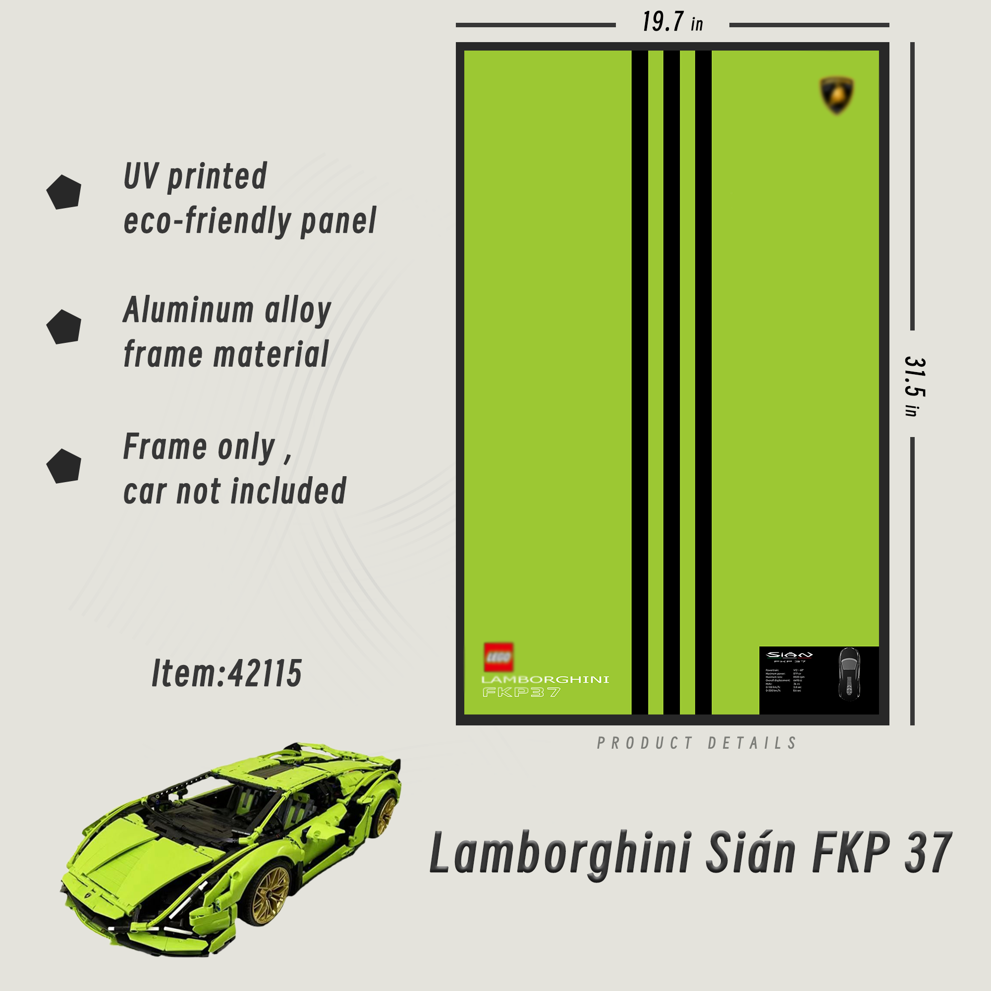 Display Frame for Lamborghini Sián FKP 37