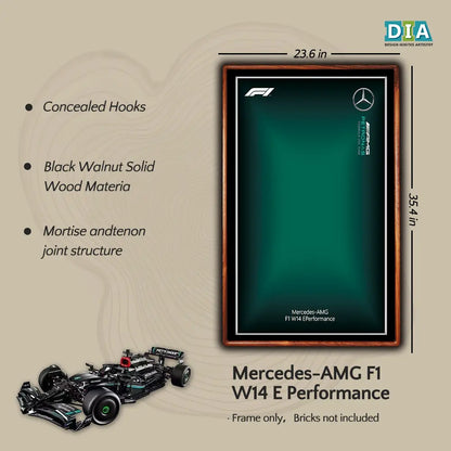 LEGO™ Handcrafted Black Walnut Display Frame For TECHNIC Formula 1
