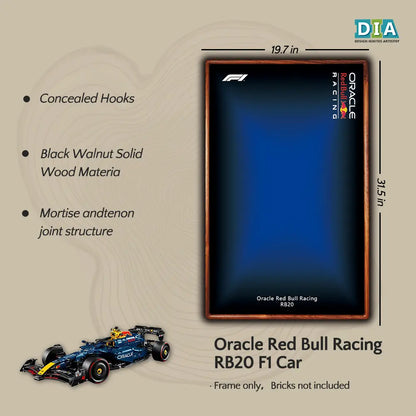 LEGO™ Handcrafted Black Walnut Display Frame For TECHNIC Formula 1