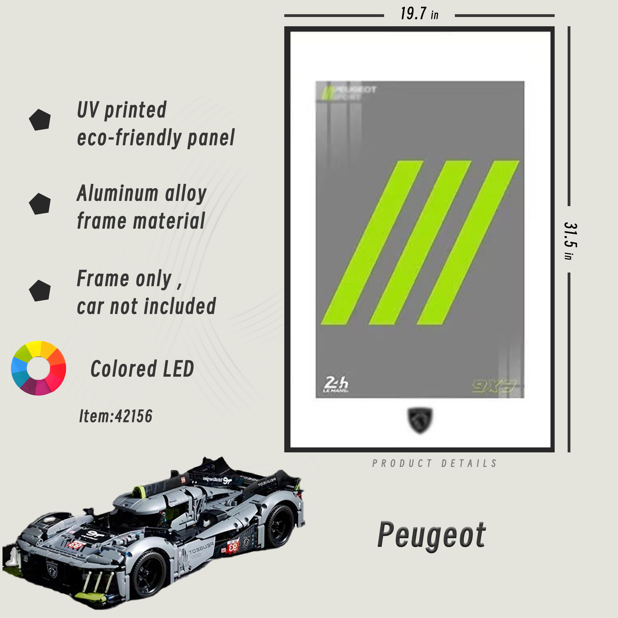 Display Frame for Peugeot