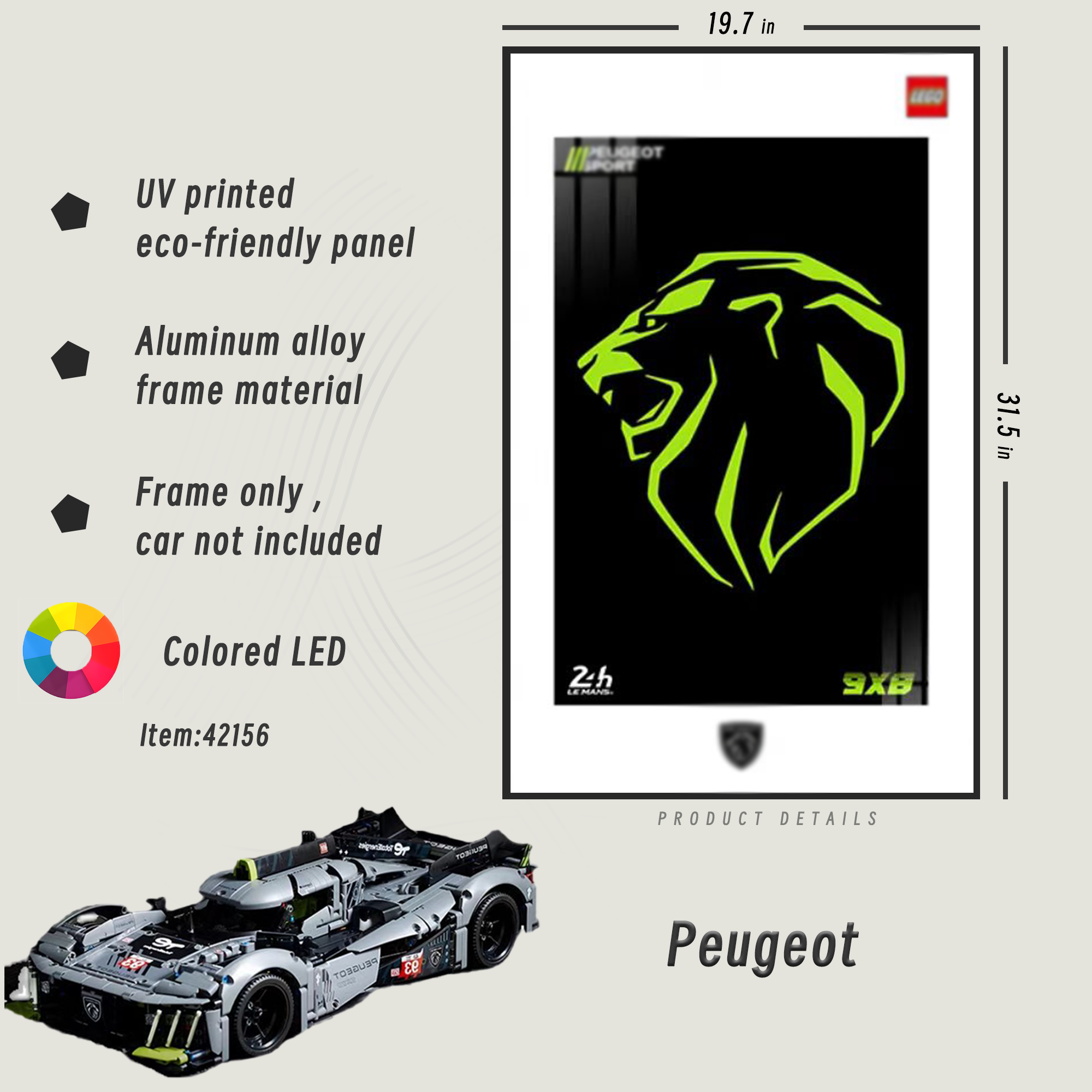 Display Frame for Peugeot