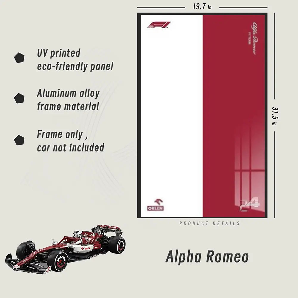 Lego Wall Mount Frame for Alfa Romeo F1 - dia-dia-dia