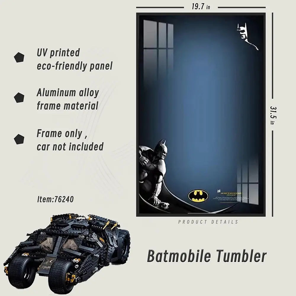 Lego Wall Mount Frame for LEGO® TECHNIC™  Batmobile Tumbler 76240 - dia-dia-dia