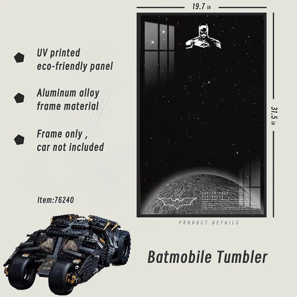 Lego Wall Mount Frame for LEGO® TECHNIC™  Batmobile Tumbler 76240 - dia-dia-dia