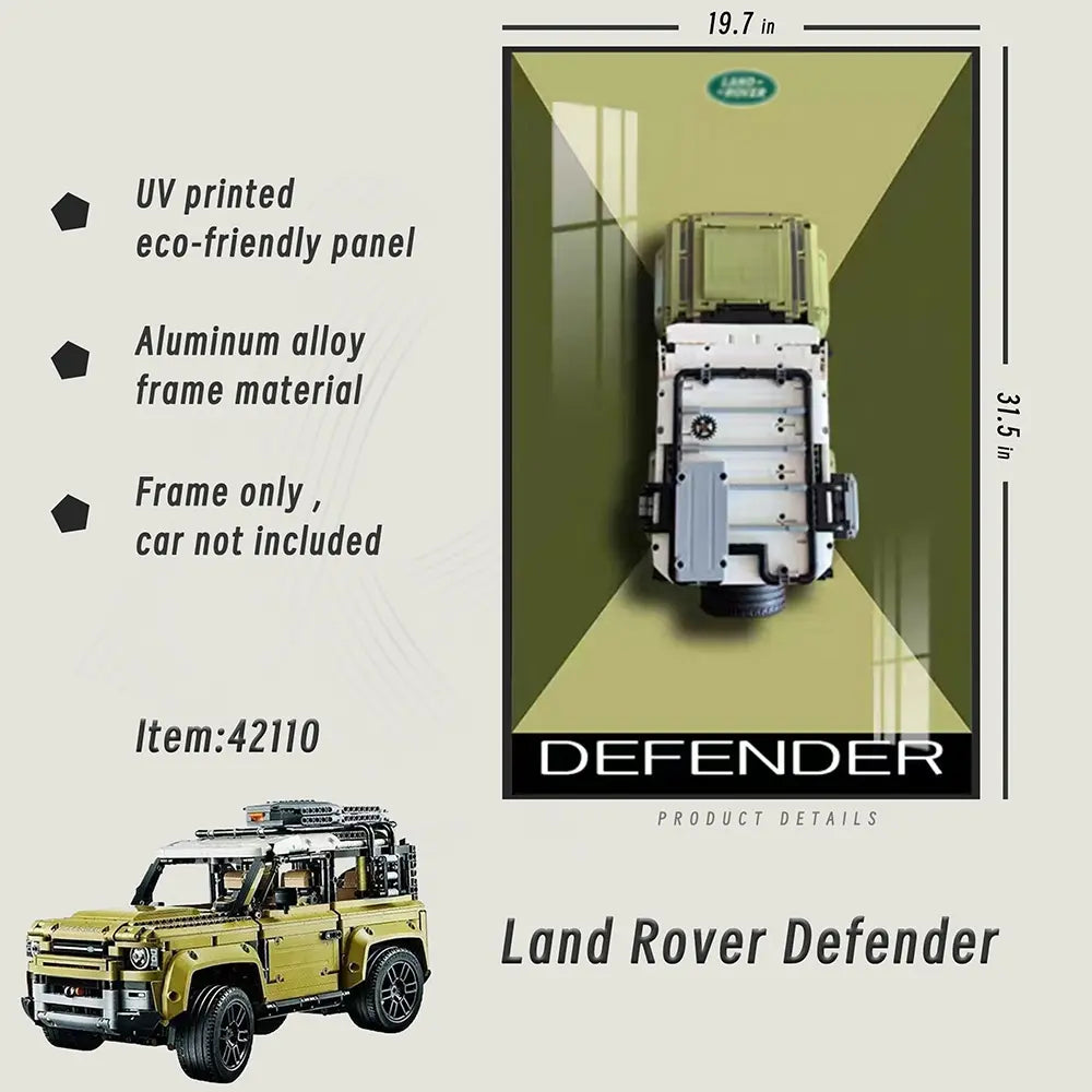 Cadre d'exposition LEGO™ Land Rover Defender (42110）