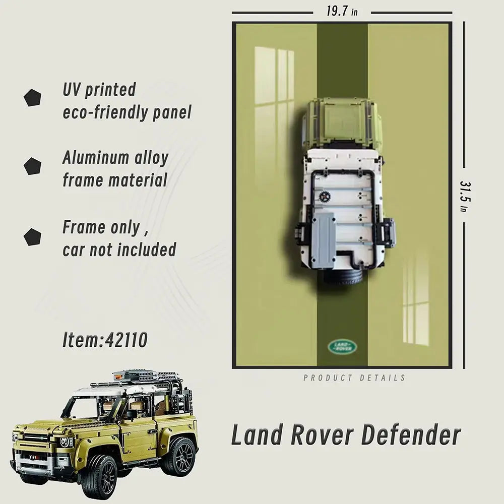 Lego Wall Mount Frame for LEGO® TECHNIC™ Land Rover Defender 42110 - dia-dia-dia